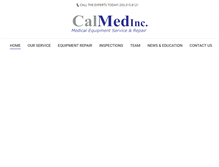 Tablet Screenshot of calmedinc.com